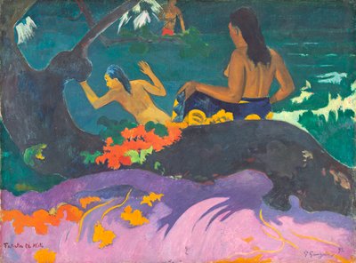 Fatata te Miti door Paul Gauguin